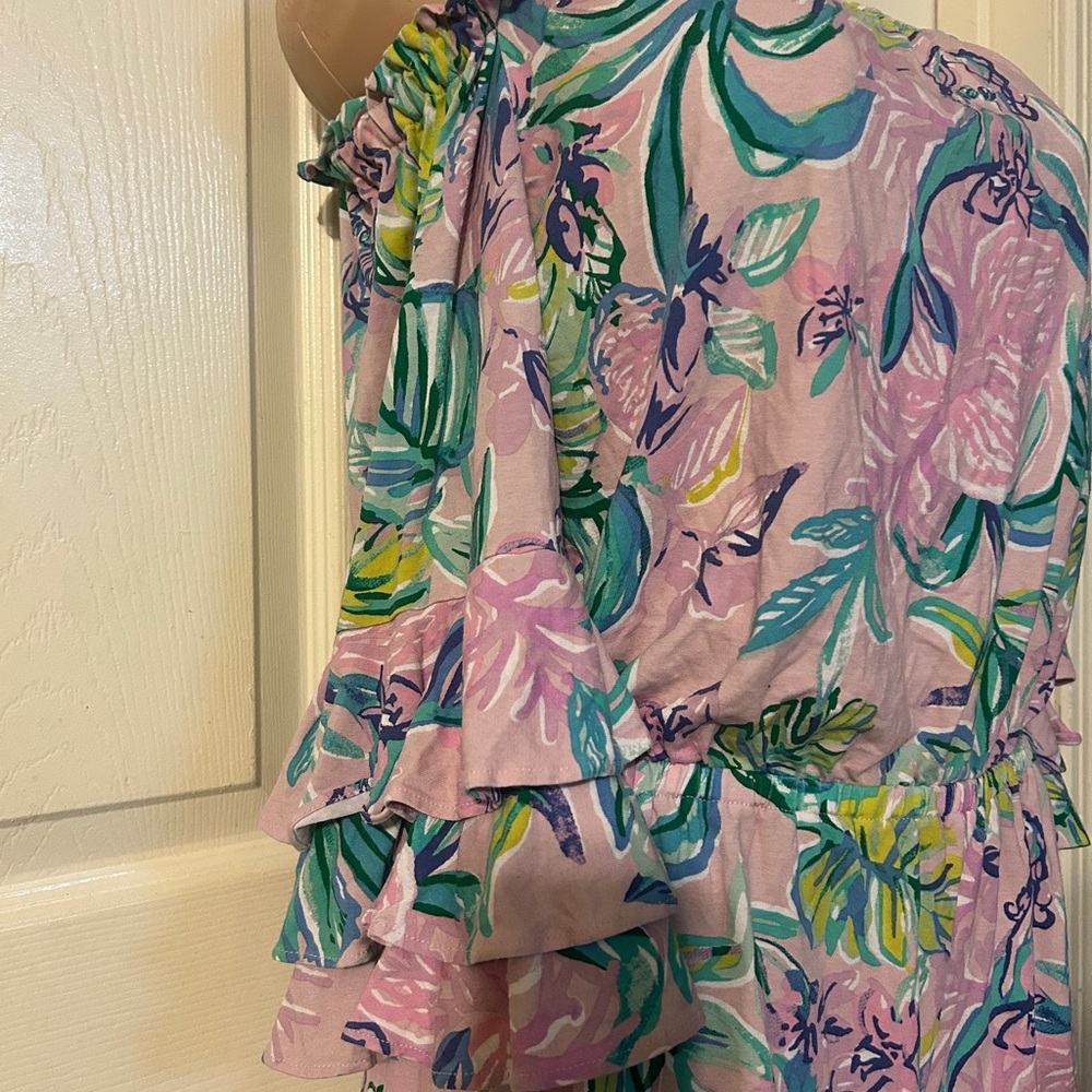 Lilly Pulitzer Floral Off-Shoulder Romper - Picture 2 of 3
